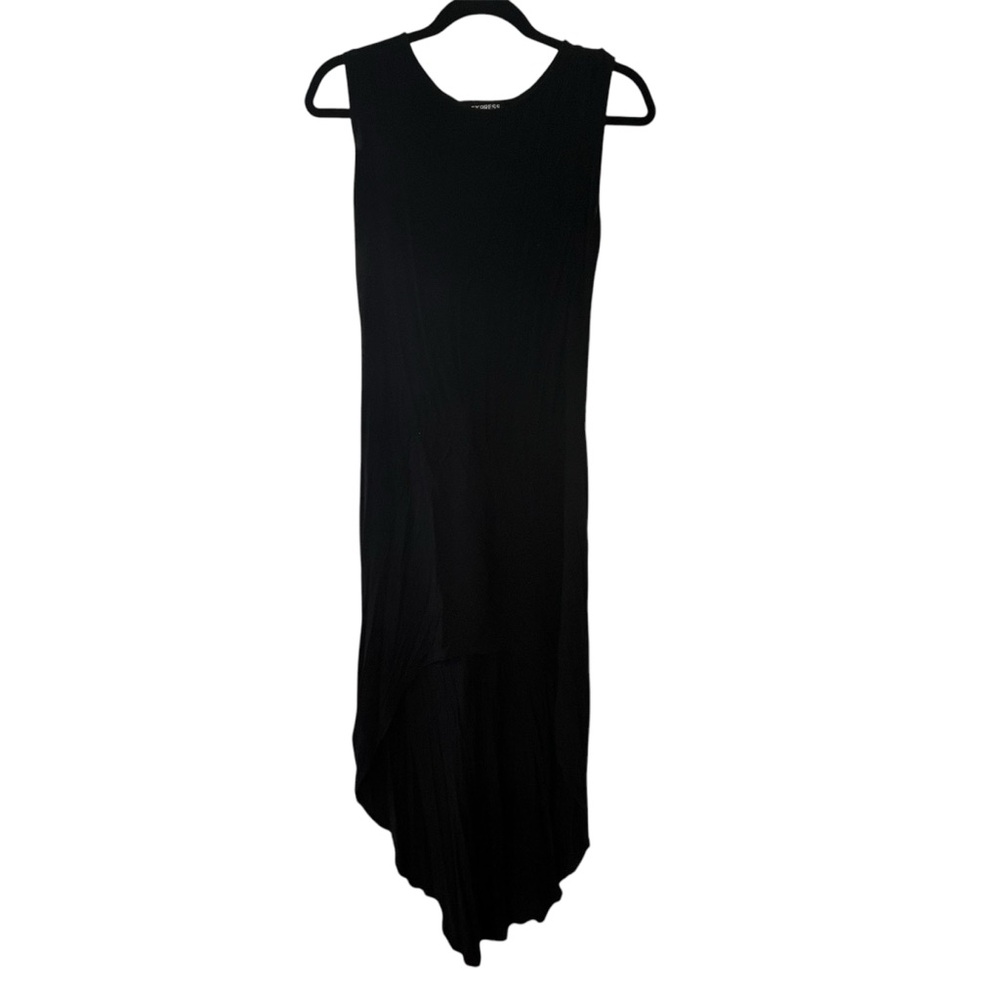 Express Black High-Low casual dress sleeveless XS hi-lo high-low